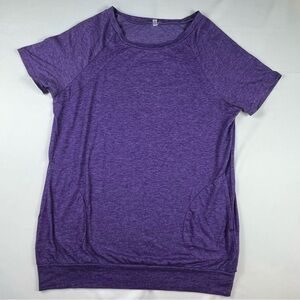 Women’s Short Sleeve Shirt - Medium - Unknown Brand - Darker Purple